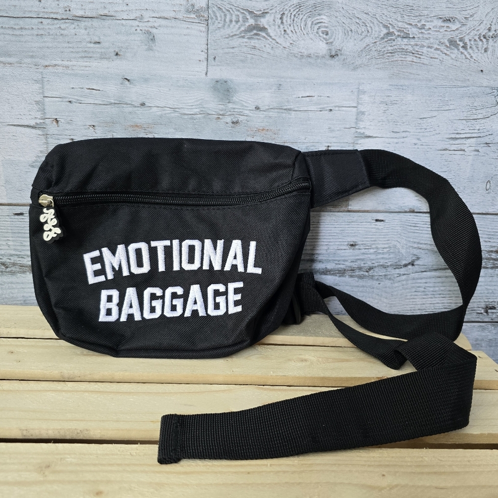 Assholes Live Forever ALF Emotional Baggage Fanny Pack Belt Bag Adjustable Black